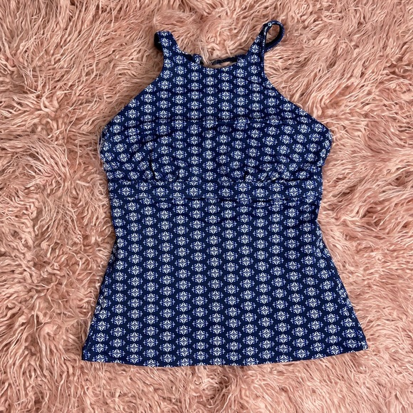 Athleta Other - Athleta High Neck Tankini Swim Top Size 34 D/DD